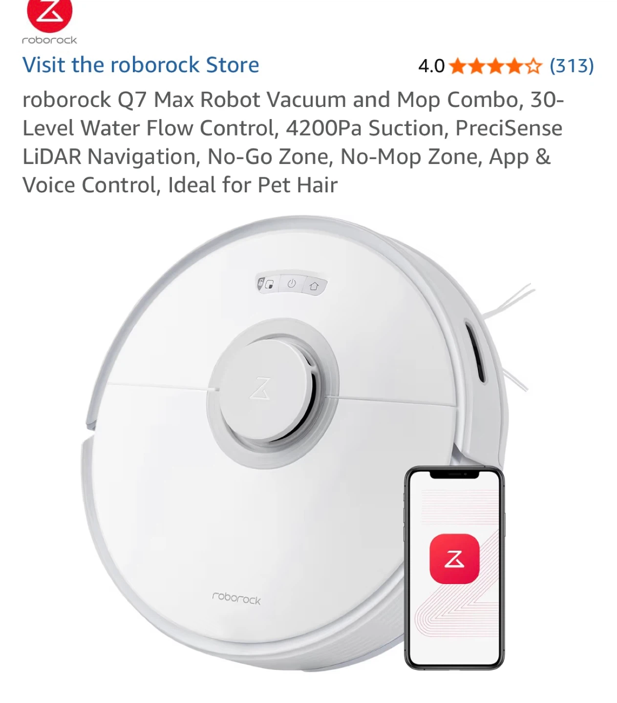Roborock Q7 Max Robot Vacuum and Mop Combo - photo 4