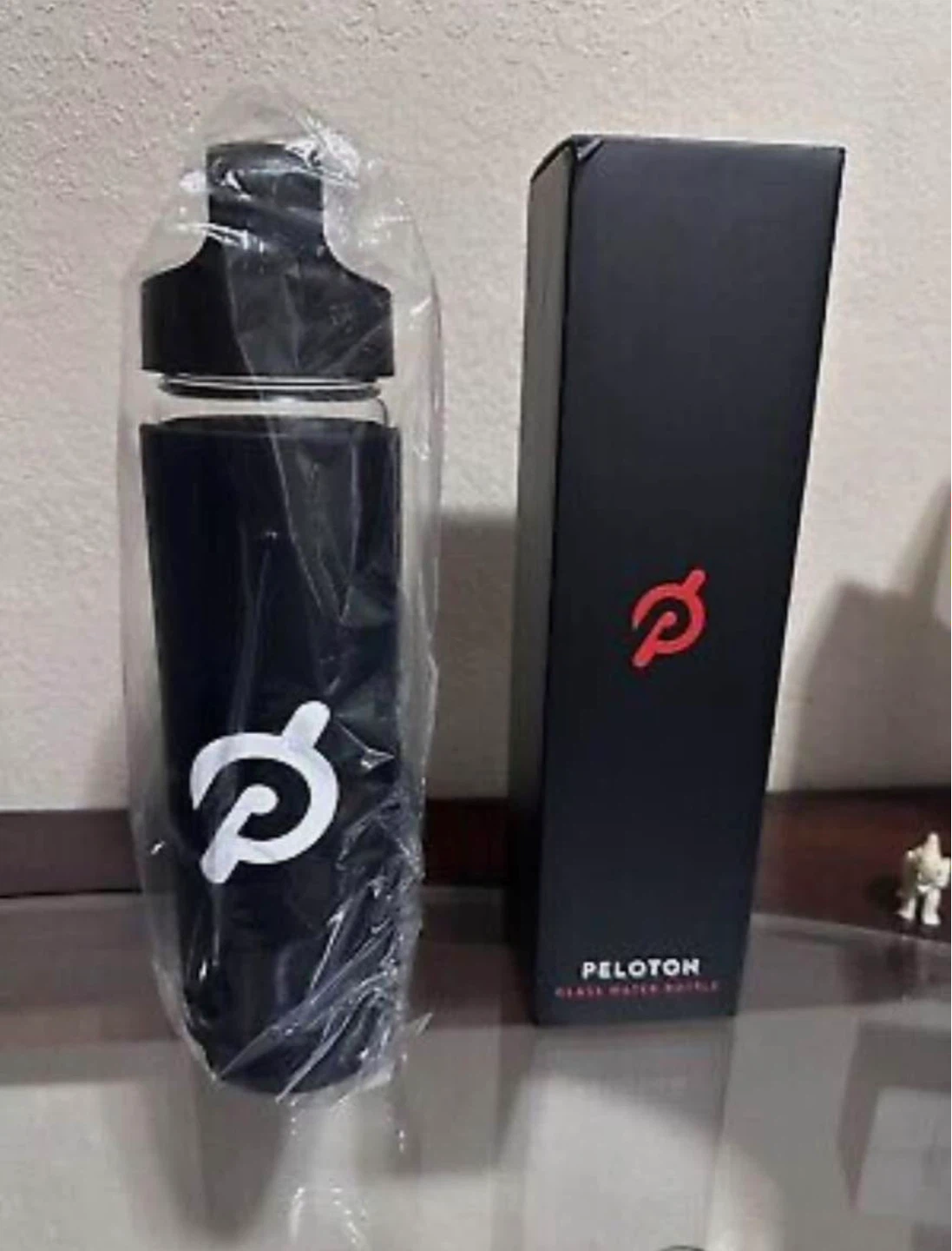 Peloton Glass Water Bottle - Black