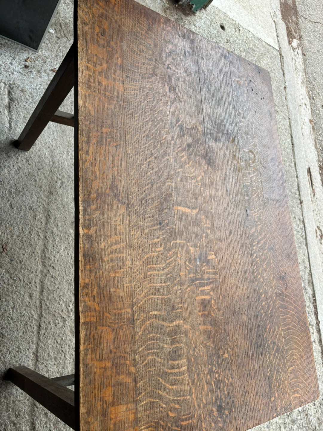 Vintage Oak Side Table - photo 4