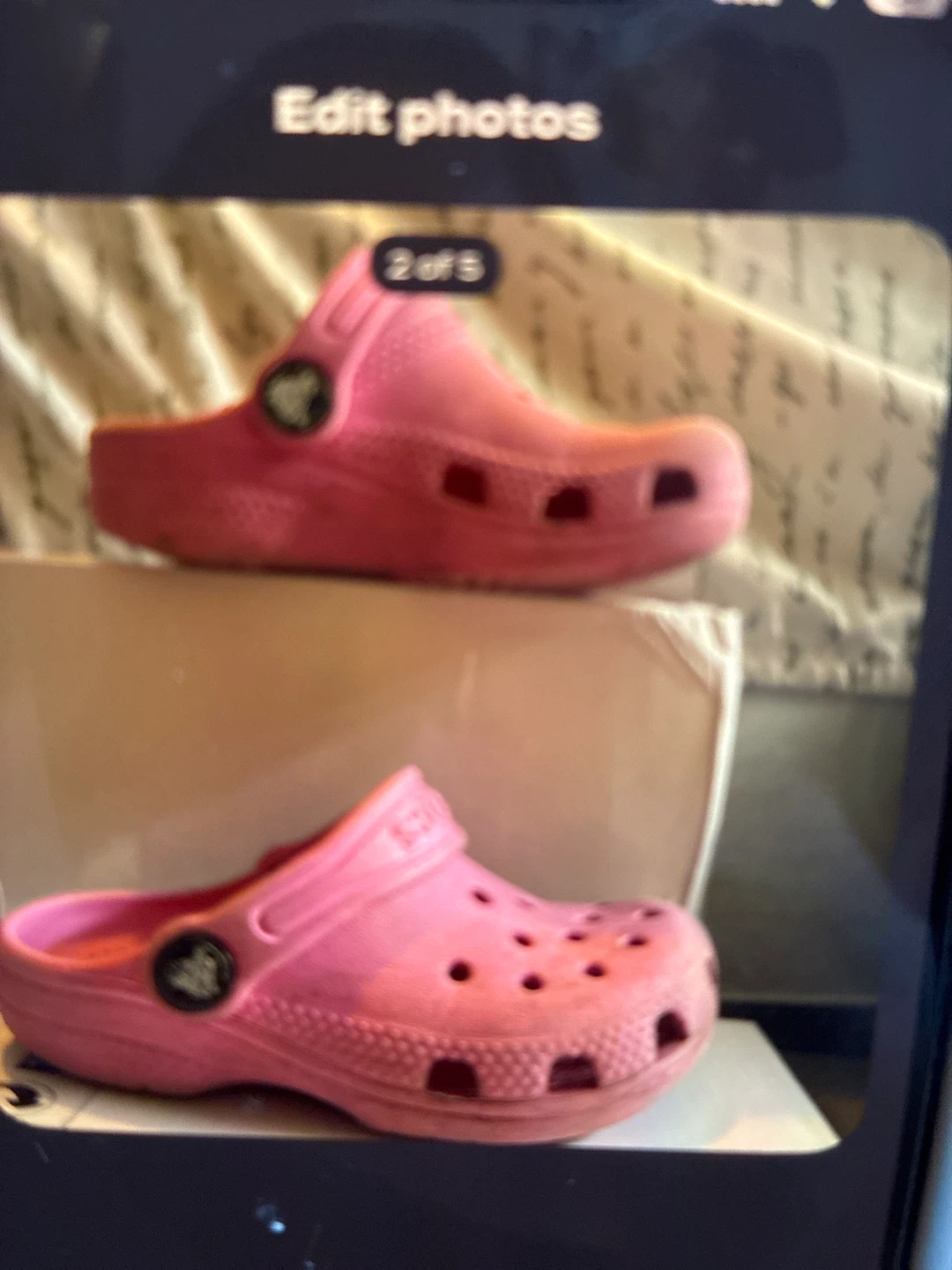 Toddler size 7 Pink Crocs Kids Clogs - photo 2