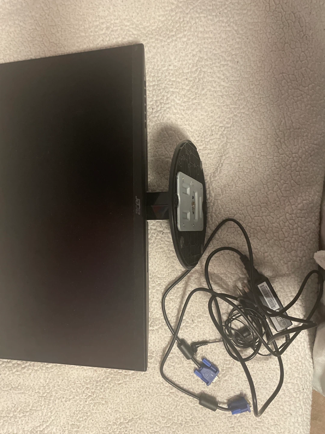 Acer Monitor with Power Adapter and VGA Cable