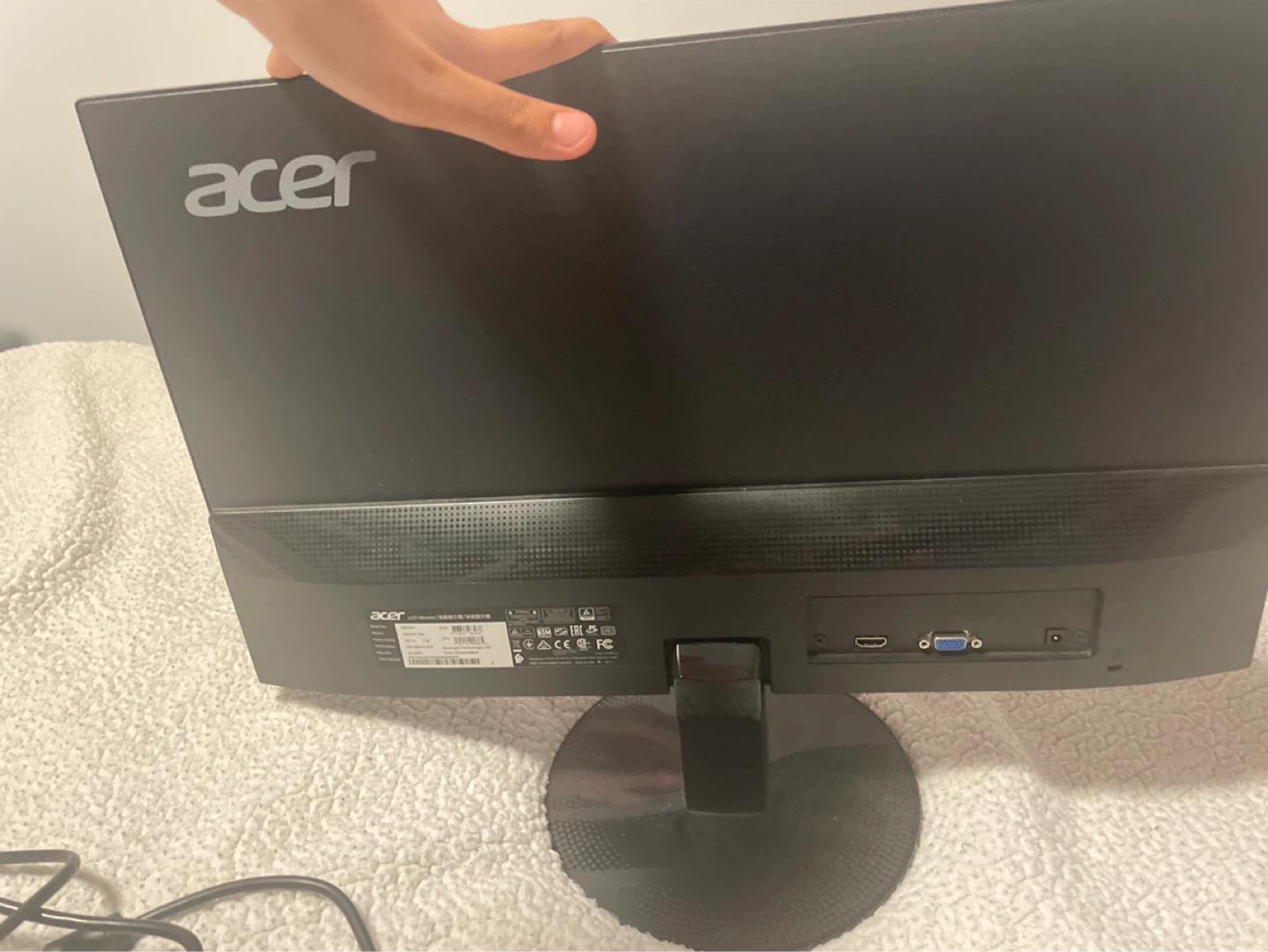 Acer Monitor with Power Adapter and VGA Cable - photo 3