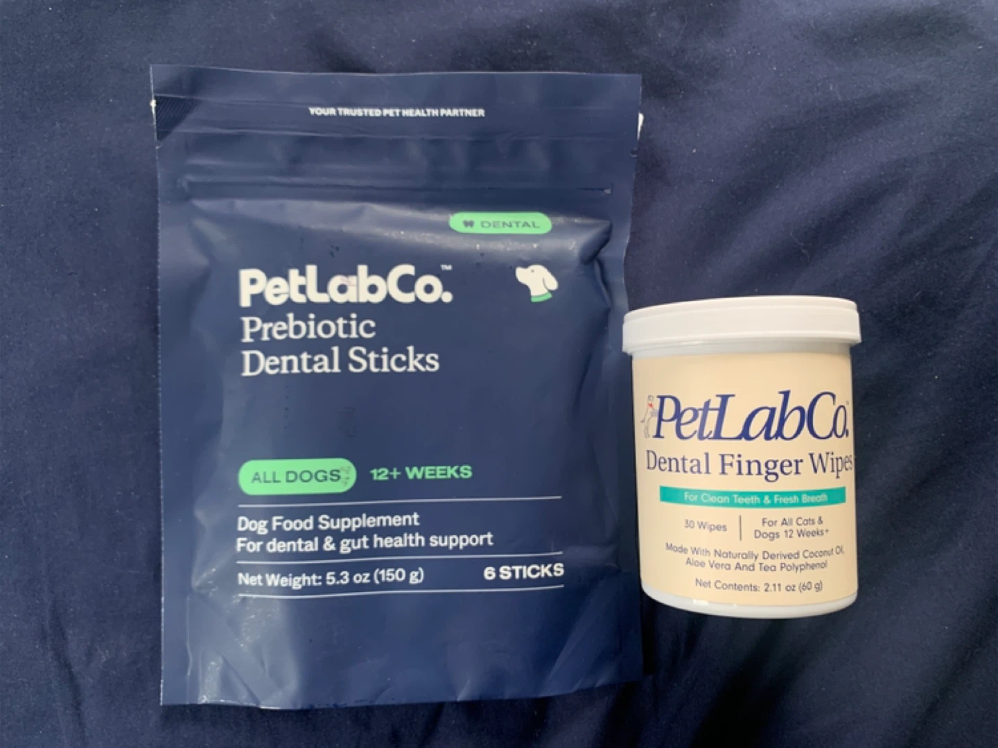 Petlabco prebiotic 6 dental sticks + 30 Dental Finger Wipes