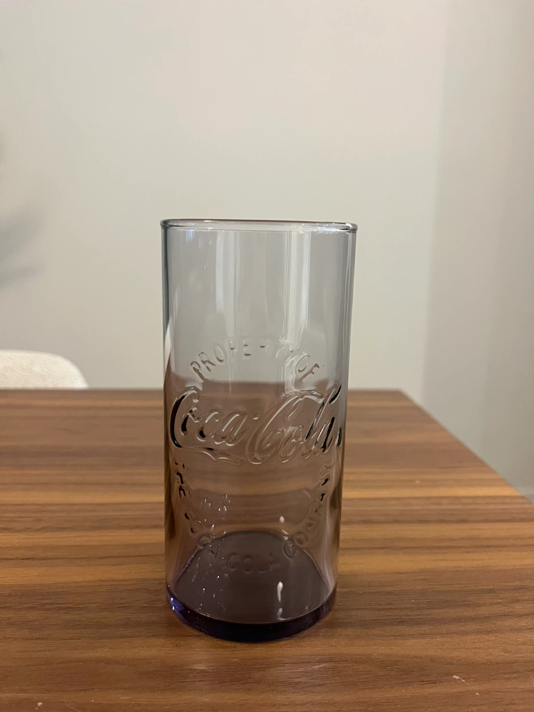 Coca-Cola Glass Tumbler - Purple glass