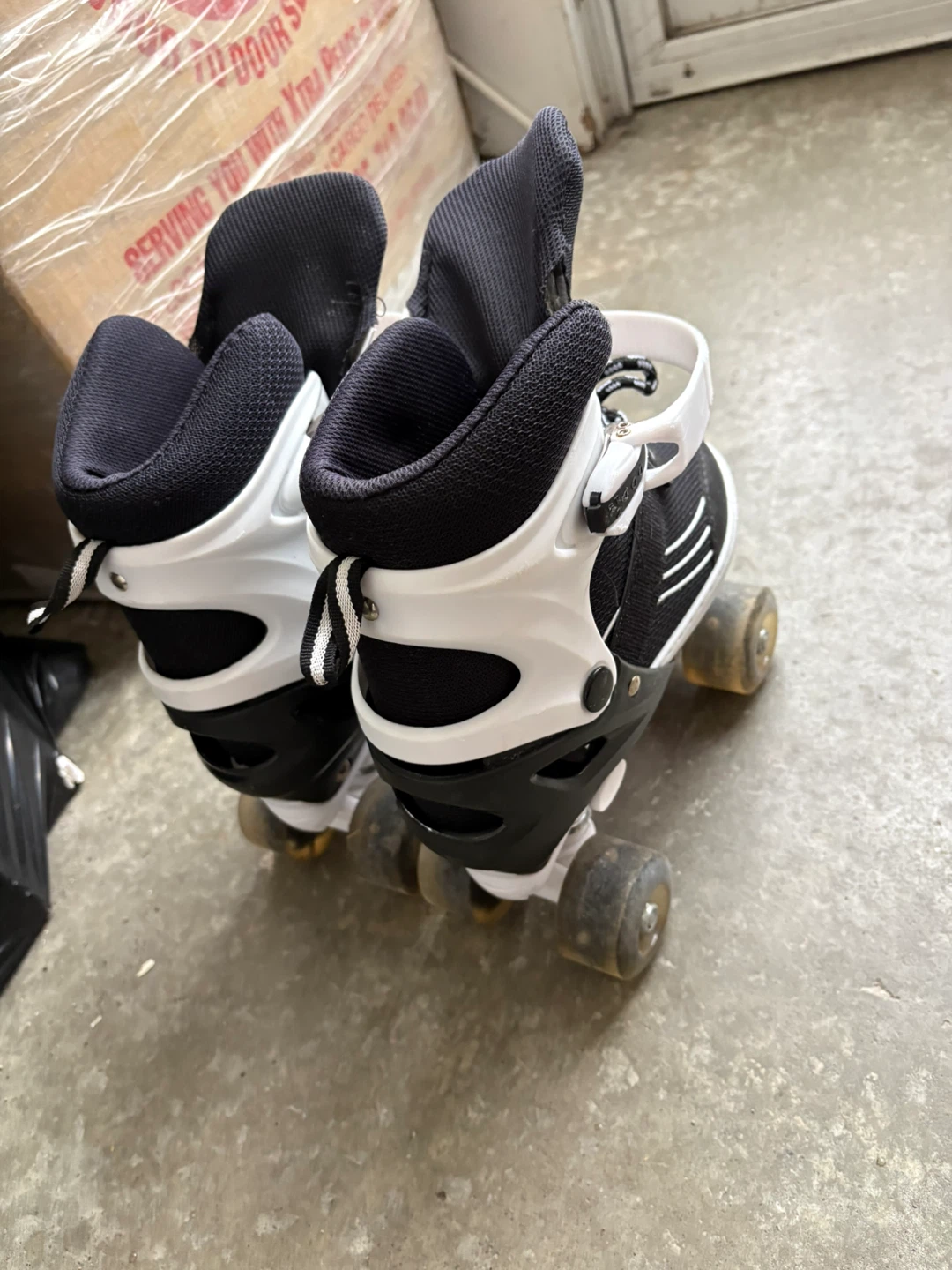 Black and White Roller Skates