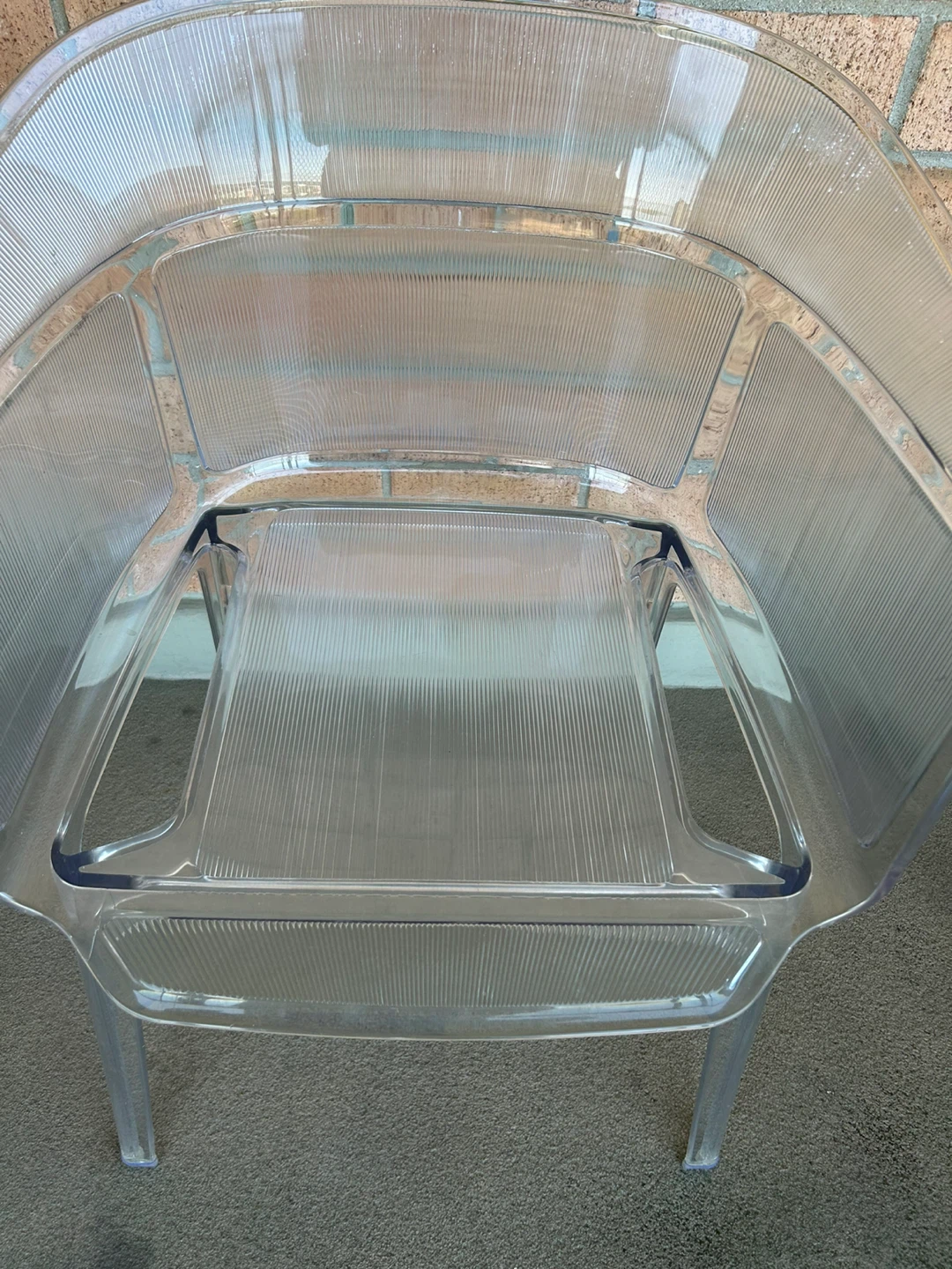 Clear Acrylic Accent Chair-MAKE ME AN OFFER