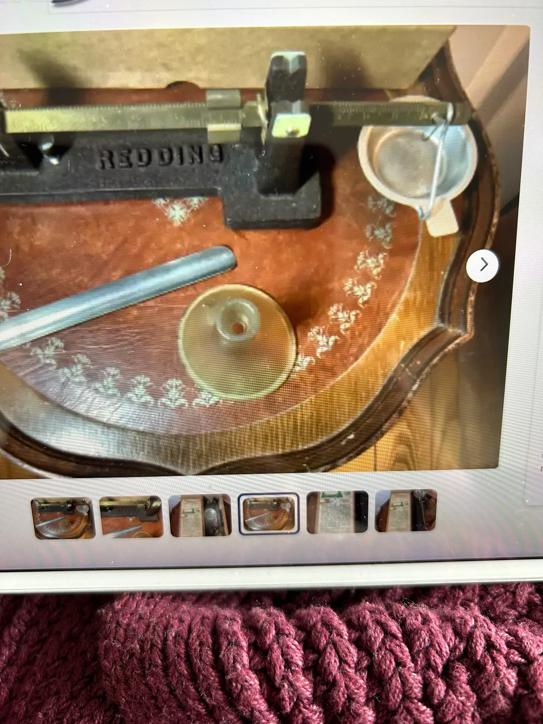Antique/Vt Redding Company Powder & Bullet Scale 🐞 - photo 4