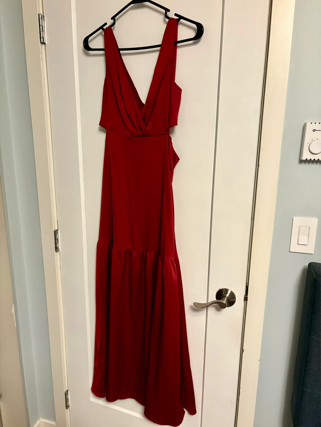 Ever New Red Maxi Dress Cutout Size US 4