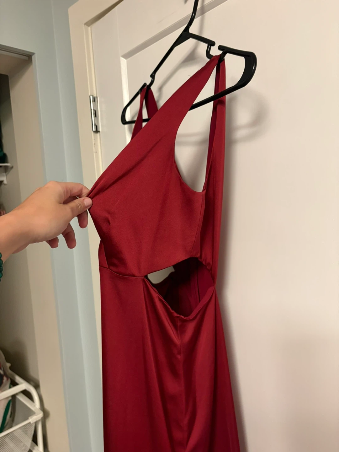 Ever New Red Maxi Dress Cutout Size US 4 - photo 2