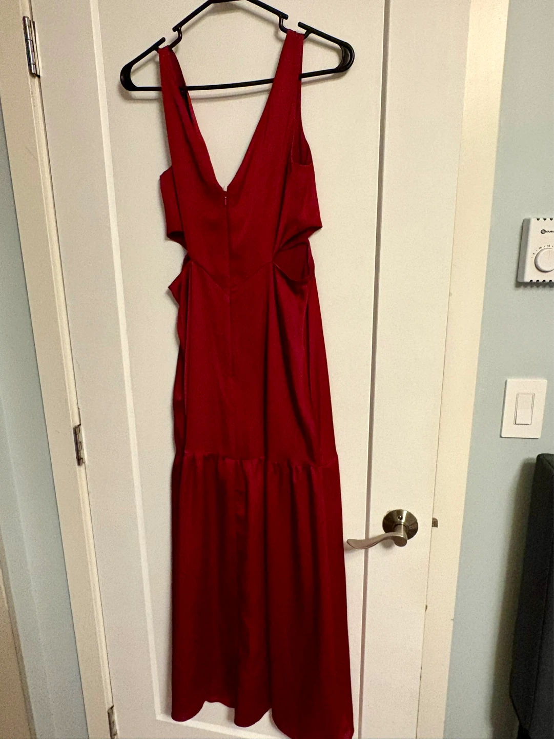 Ever New Red Maxi Dress Cutout Size US 4 - photo 3