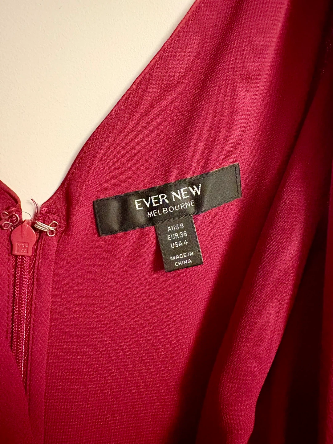 Ever New Red Maxi Dress Cutout Size US 4 - photo 4