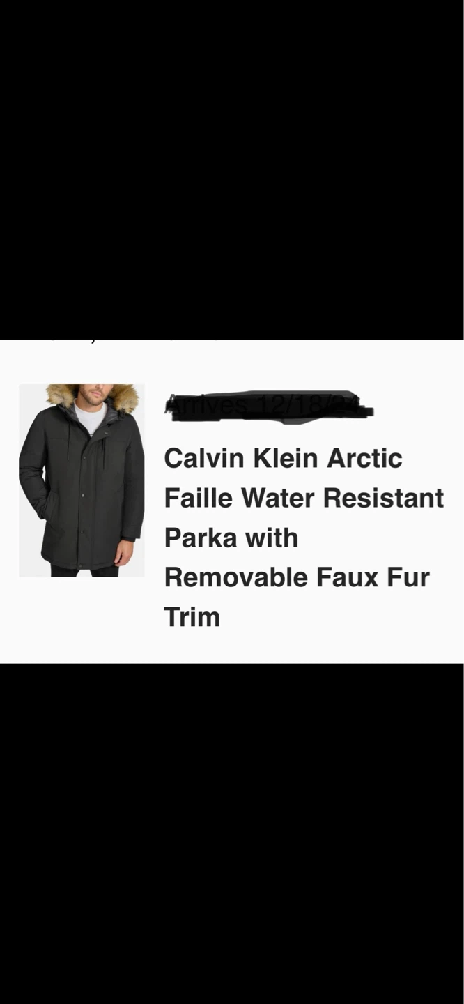 Brand New Calvin Klein Arctic Faille Water Resistant Parka XL - photo 2
