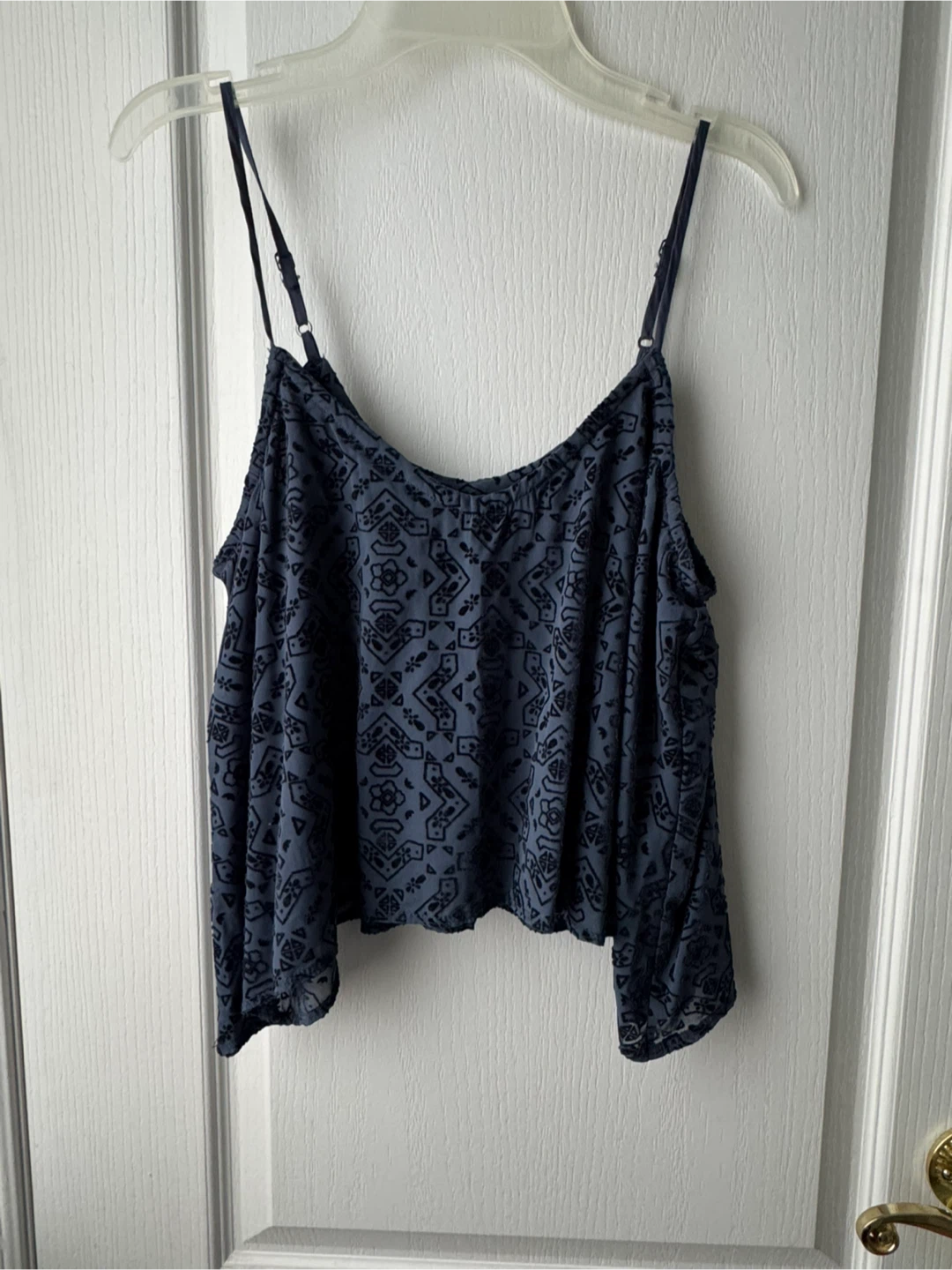 Hollister Blue Patterned Camisole - XS