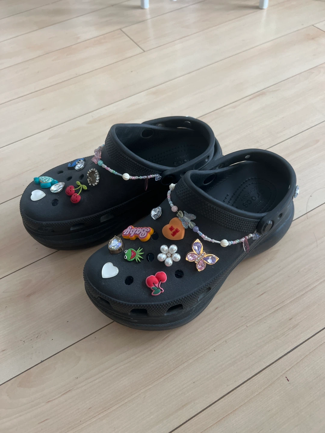 Crocs Platform Clogs with Charms - Women's Size 8