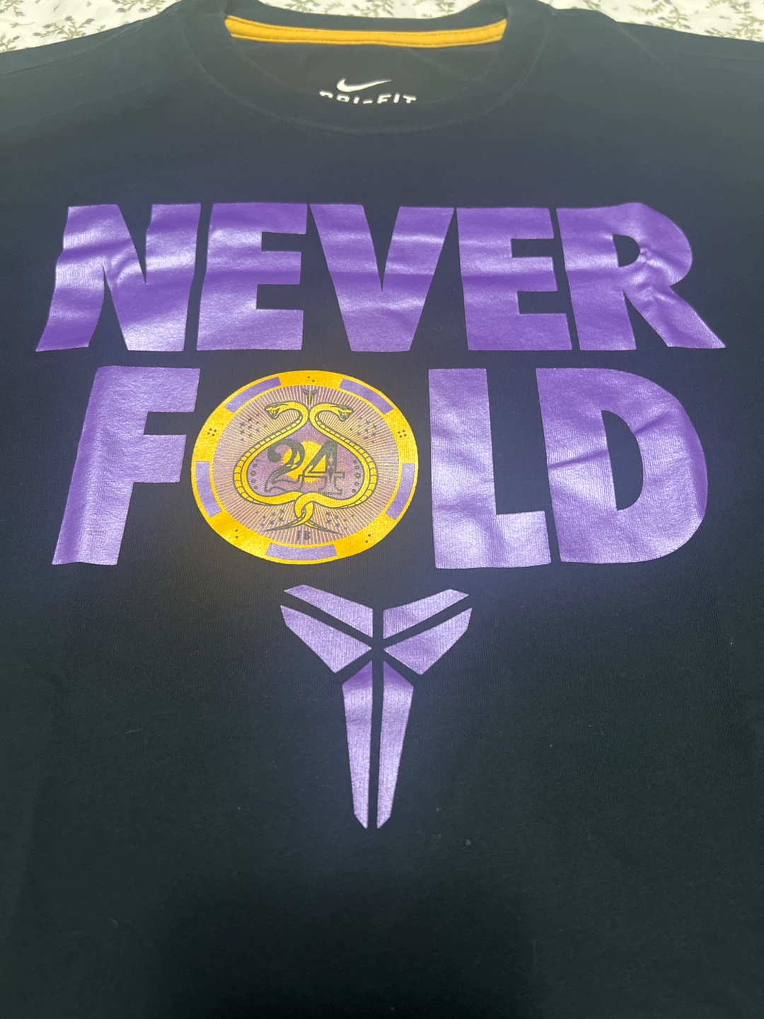 Nike Dri-FIT Kobe Bryant "Never Fold" T-Shirt Size L - photo 2