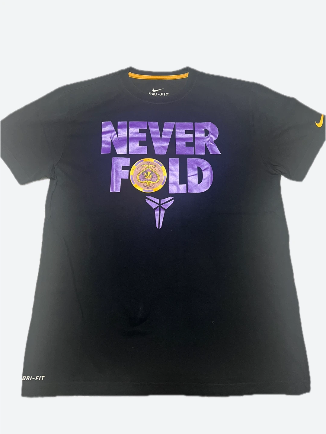 Nike Dri-FIT Kobe Bryant "Never Fold" T-Shirt Size L