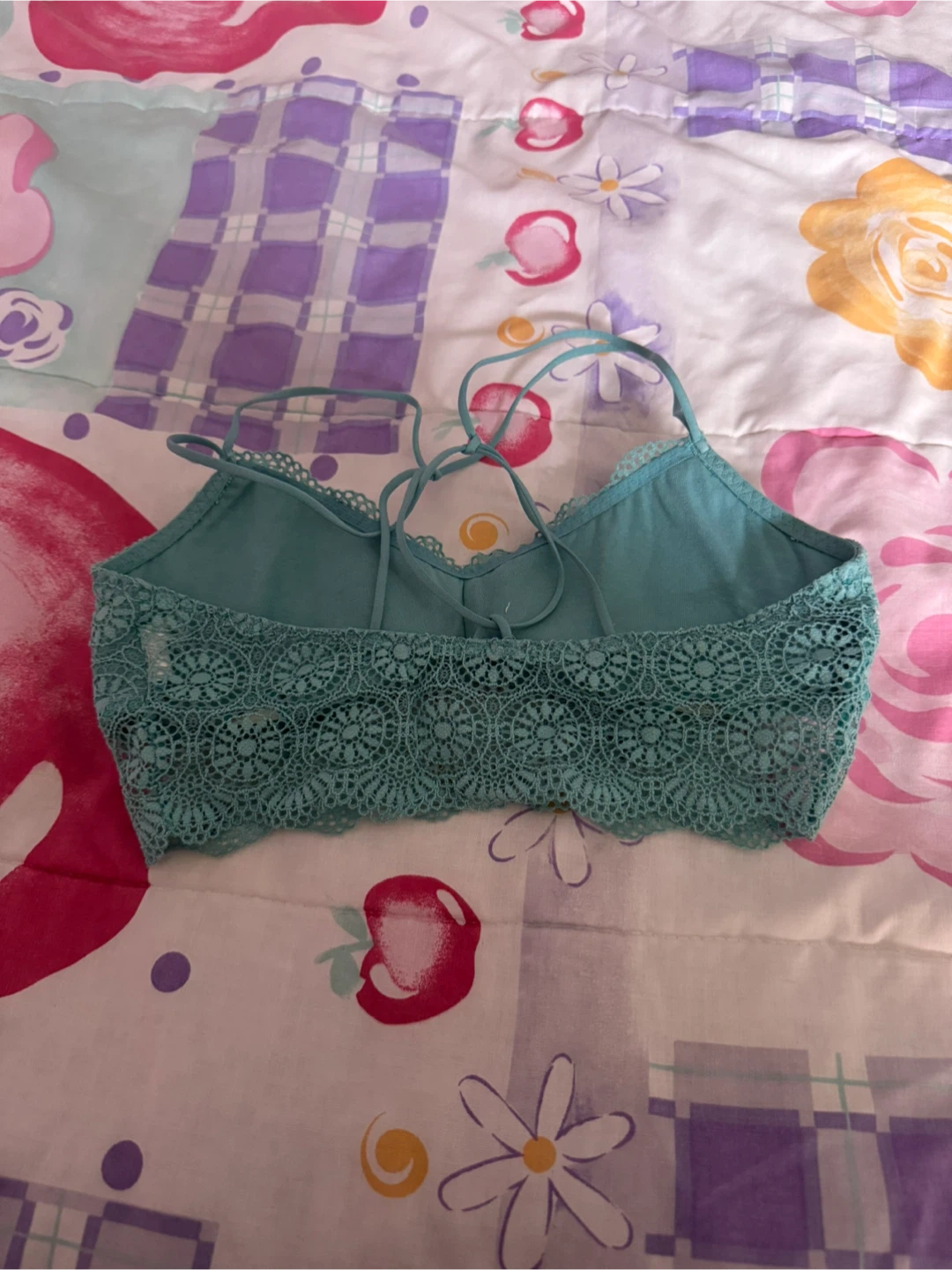 Hollister Teal Lace Bralette - S - photo 2