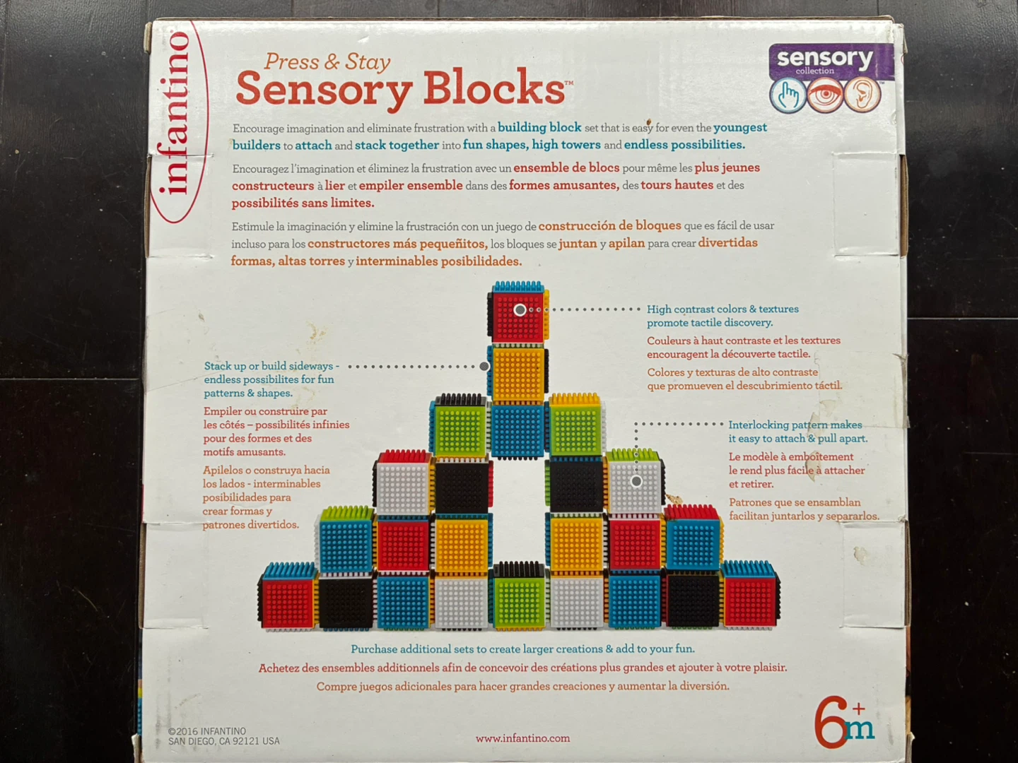 Infantino Press & Stay Sensory Blocks - photo 2