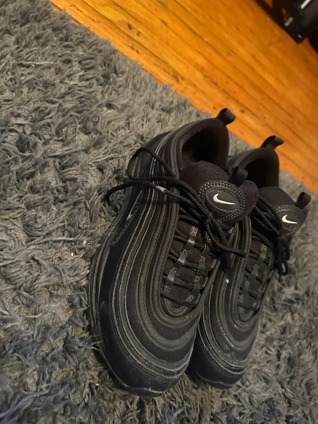 Nike Air Max 97 Black Running Shoes - photo 2