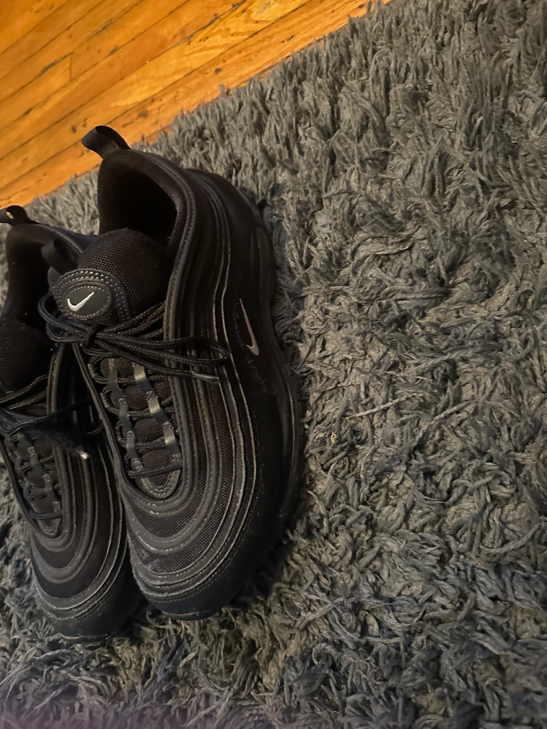 Nike Air Max 97 Black Running Shoes - photo 3