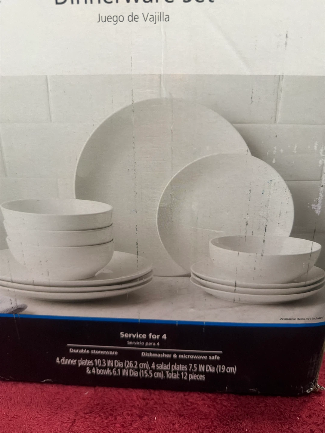 Mainstays Dinnerware Set - White, Service for 4 - photo 2