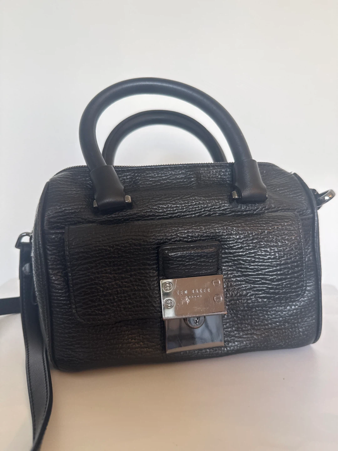 Ted Baker London Black Textured Satchel Handbag - photo 3