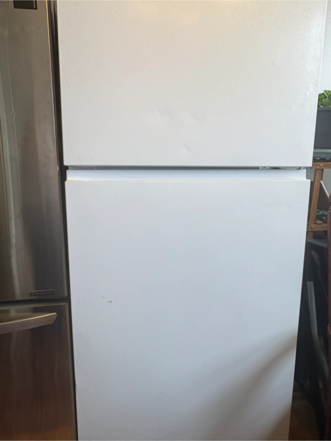 White Top Freezer Refrigerator