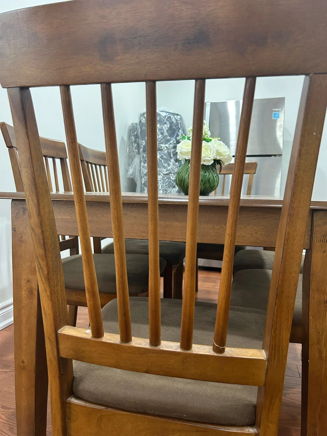 Wooden Dining Table Set with 6 Chairs - photo 3