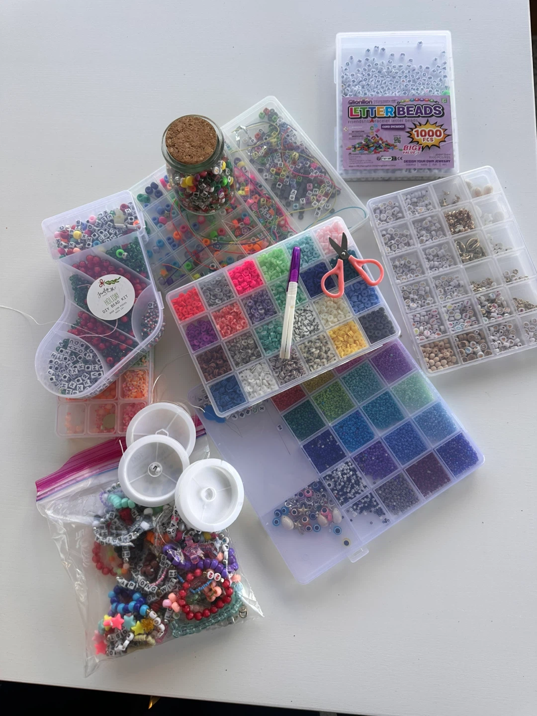 DIY Bead Kit with Letter Beads & Charms