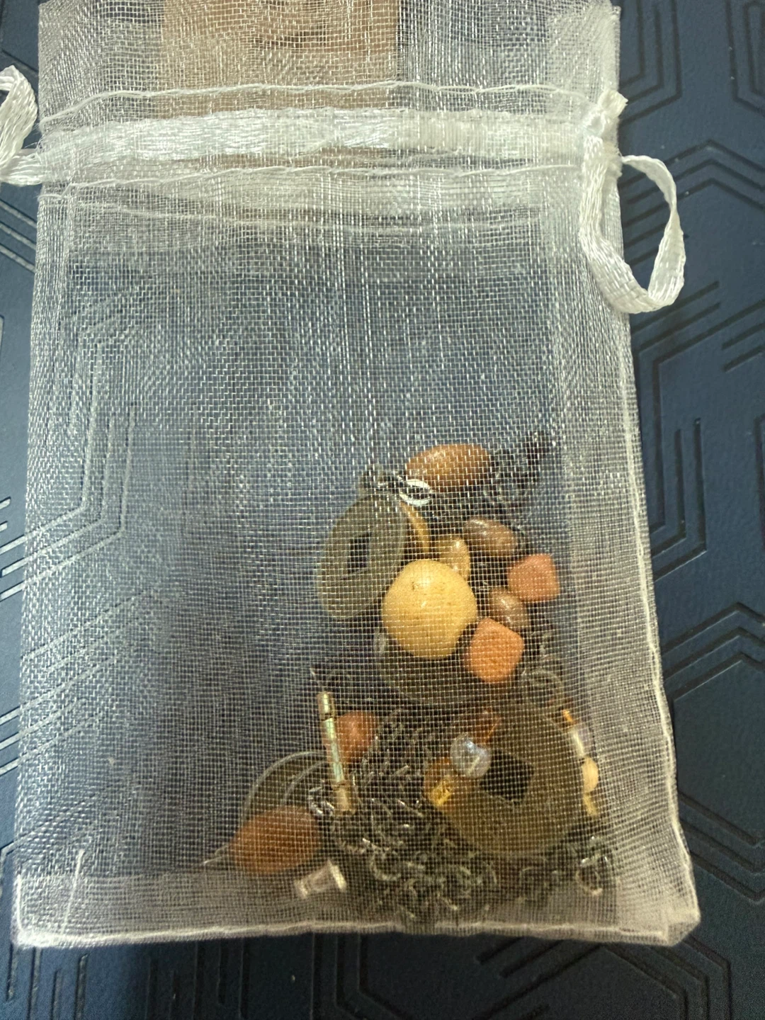 Beaded Necklace with Coin Charms and Wooden Beads - photo 5