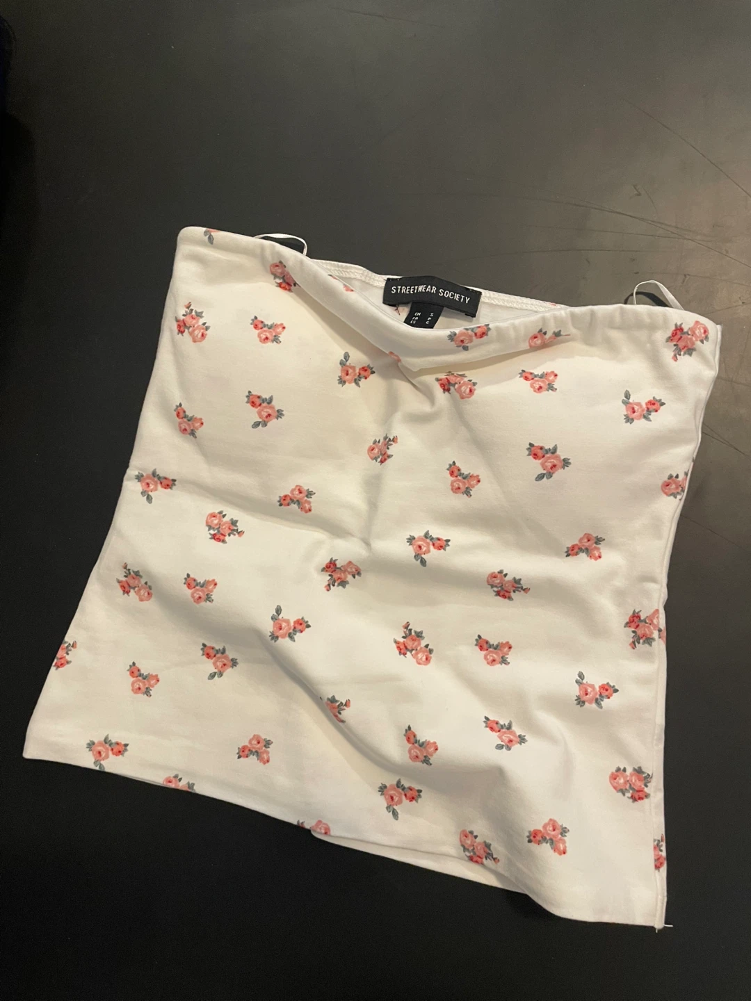 Streetwear Society White Floral Padded Tube Top - photo 3