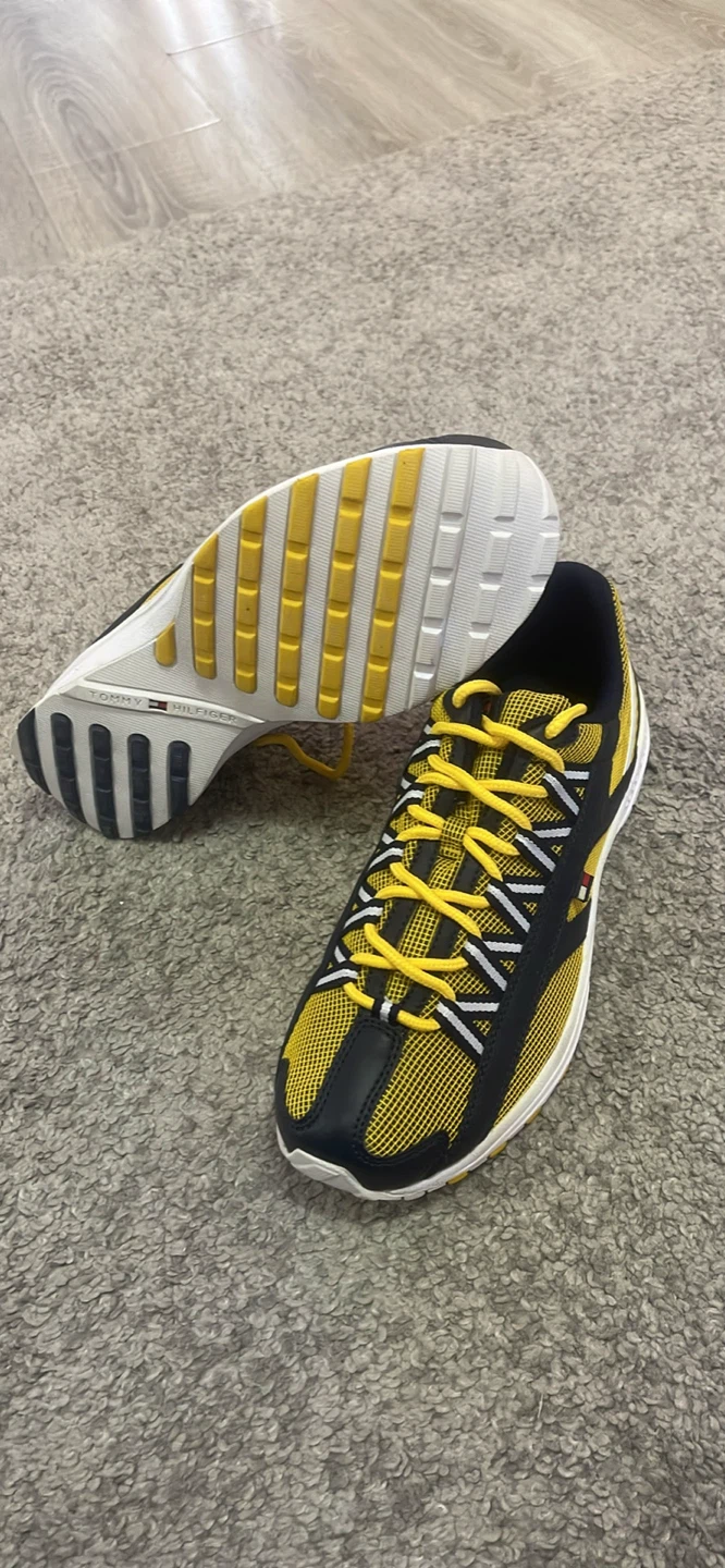 Tommy Hilfiger Men's Running Shoes Size 8M Yellow/Navy - photo 3