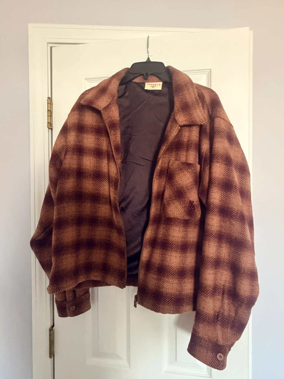 Yasugola Plaid Bomber Jacket