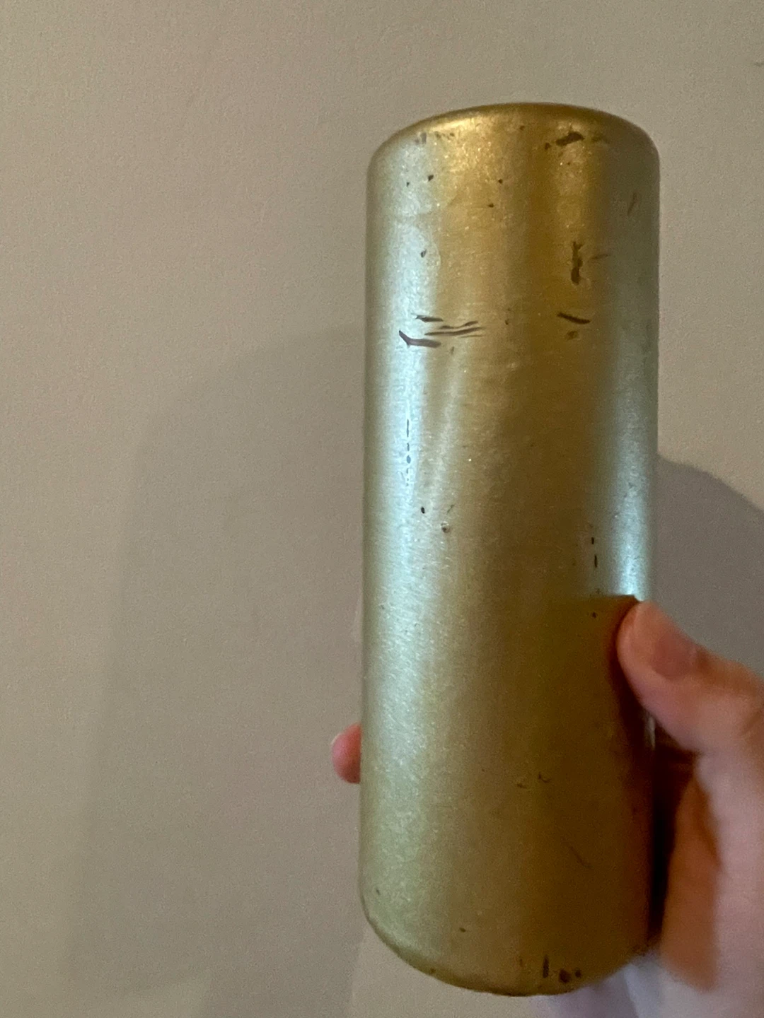 Large Gold Pillar Candle