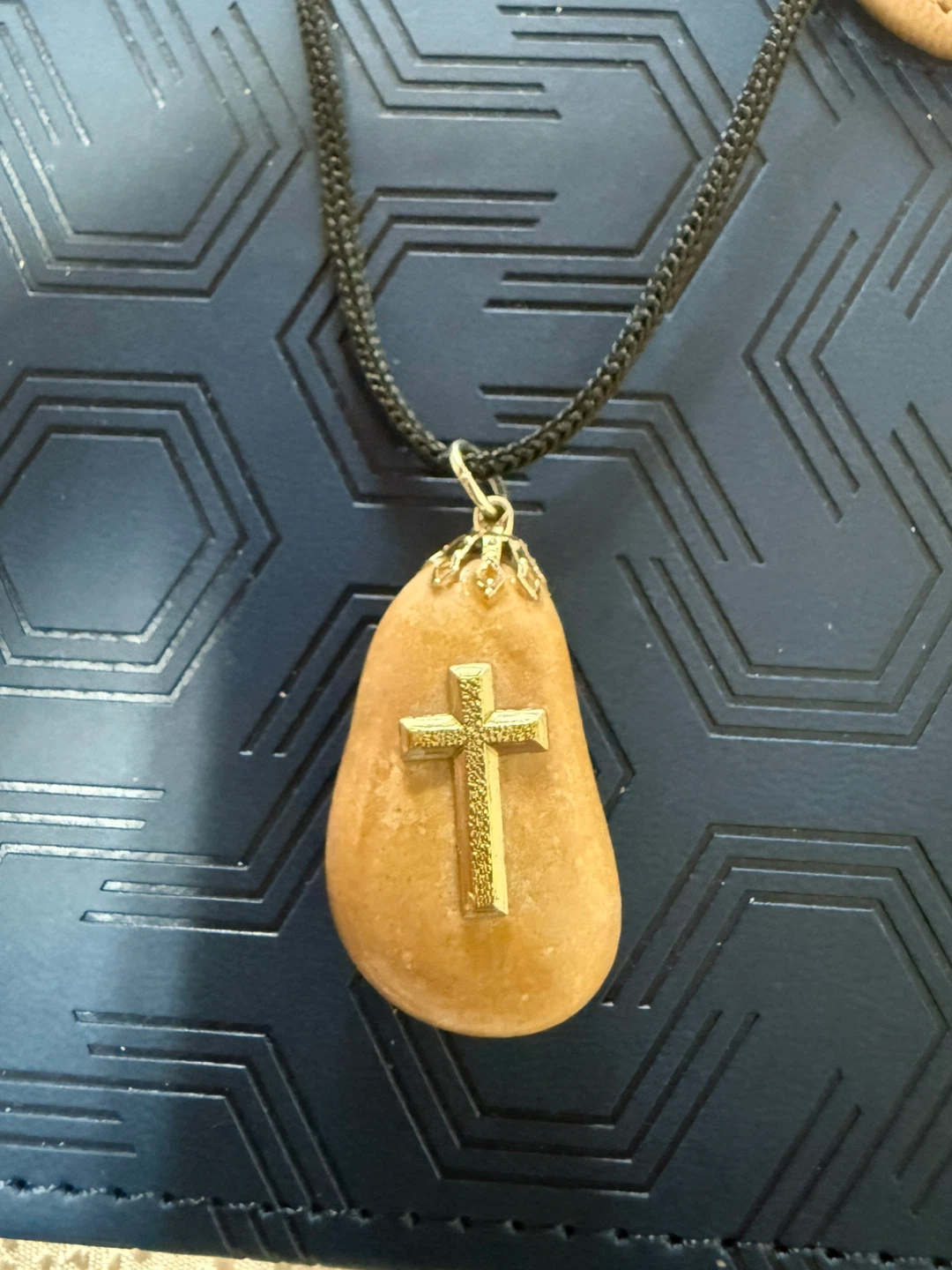 Cross Necklace with Stone Pendant- Free with another buy - photo 2