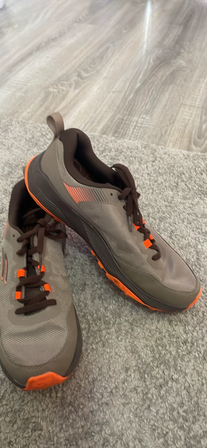 Skechers Trail Running Shoes - Grey/Orange, Size 8 US - photo 2