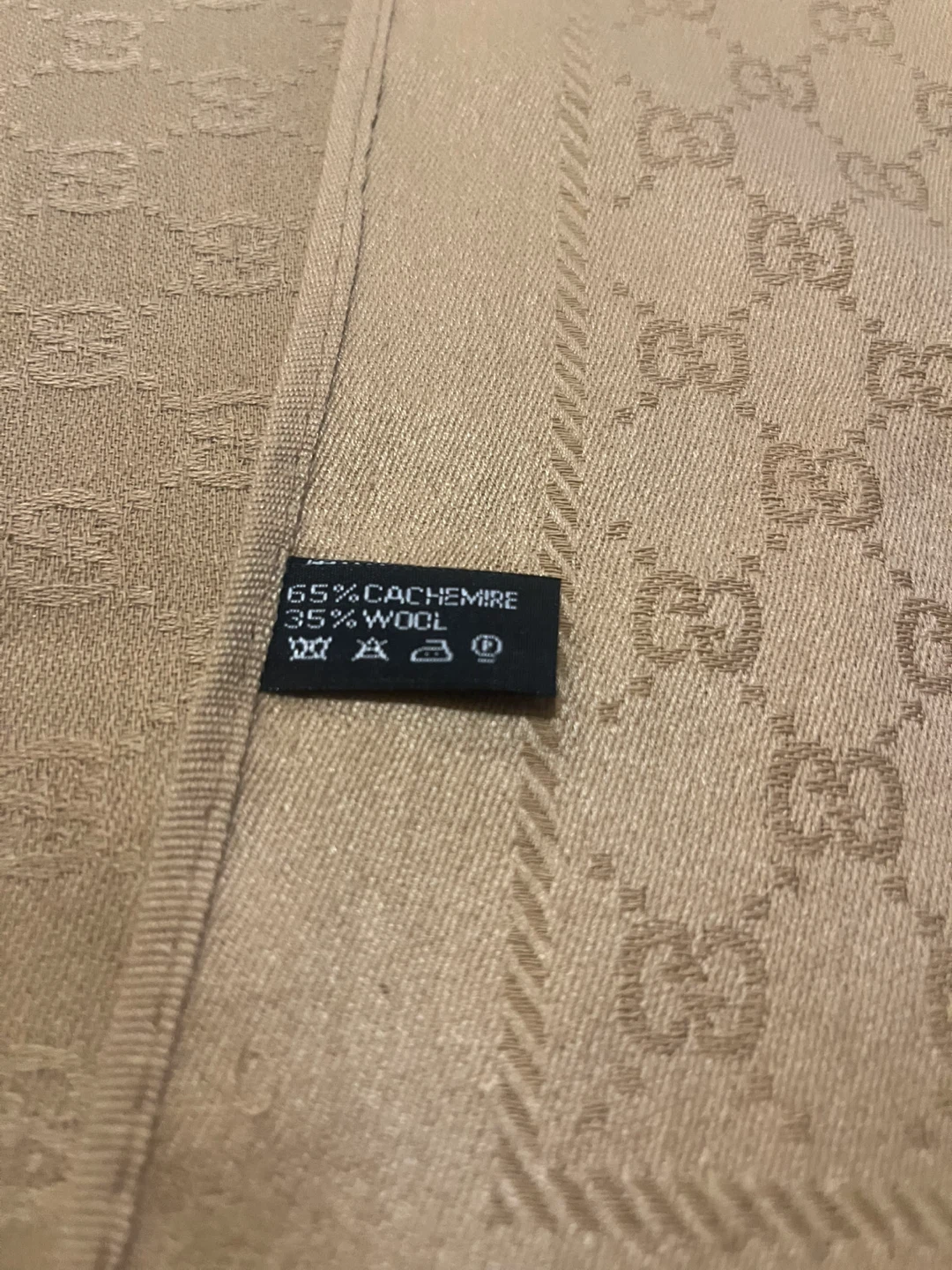 Vintage Gucci GG Monogram Scarf - 65% Cashmere, 35% Wool - photo 2