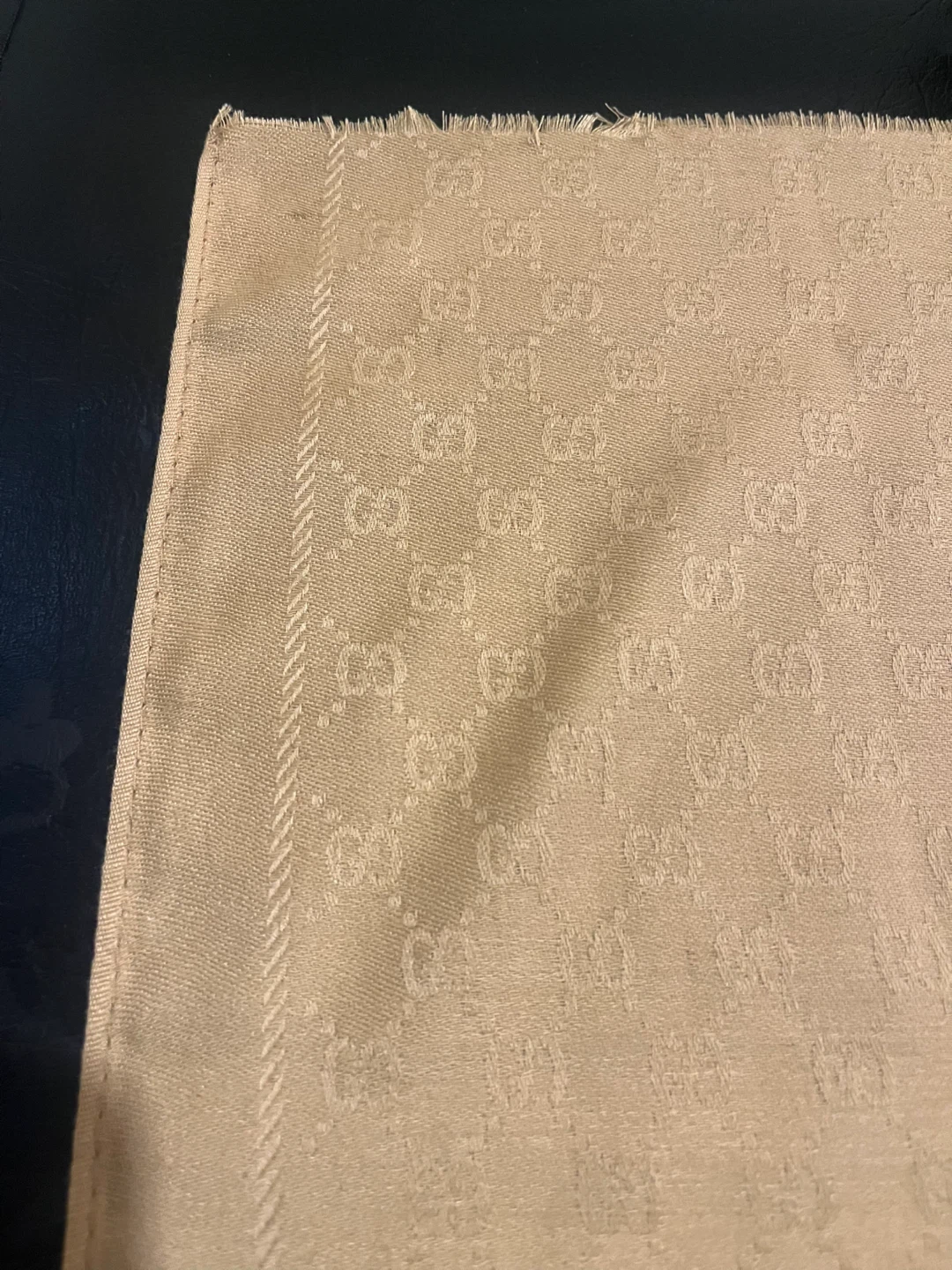 Vintage Gucci GG Monogram Scarf - 65% Cashmere, 35% Wool - photo 5