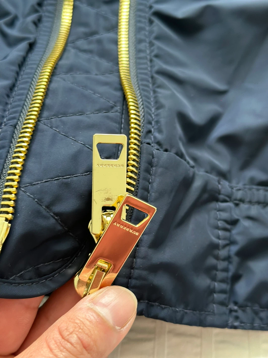 Burberry Bomber Jacket - Navy/Olive - photo 4