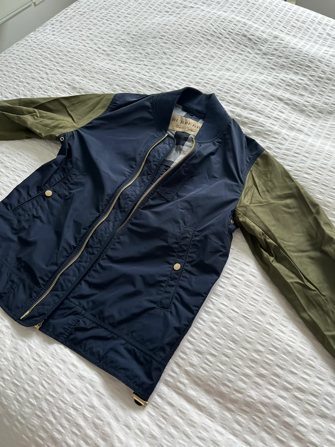 Burberry Bomber Jacket - Navy/Olive - photo 2