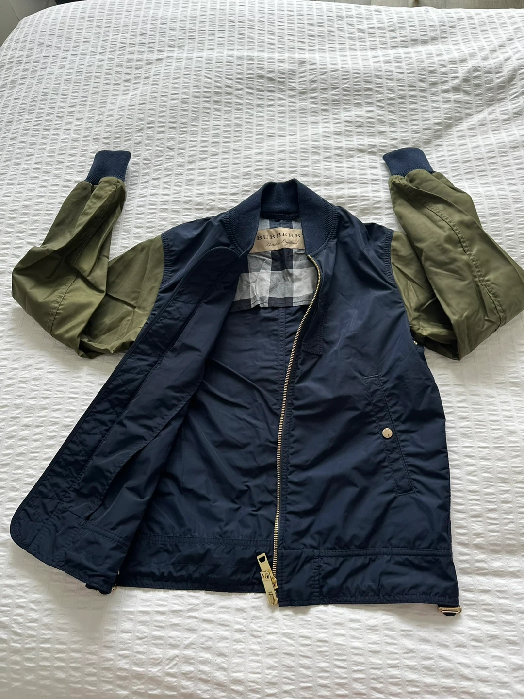 Burberry Bomber Jacket - Navy/Olive