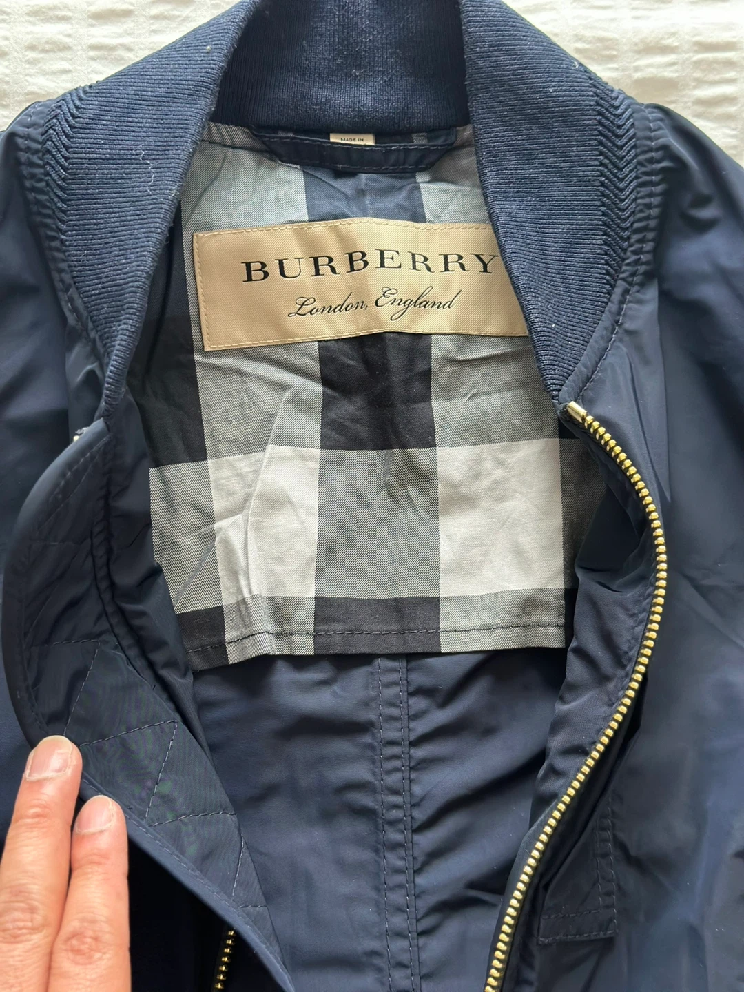 Burberry Bomber Jacket - Navy/Olive - photo 5