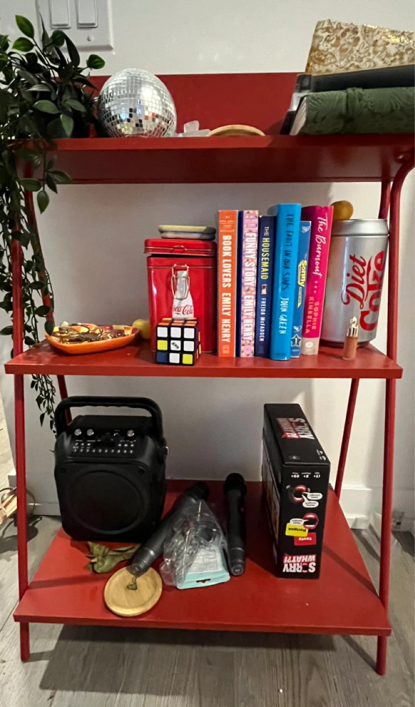 IKEA Open Storage Shelving Unit Red