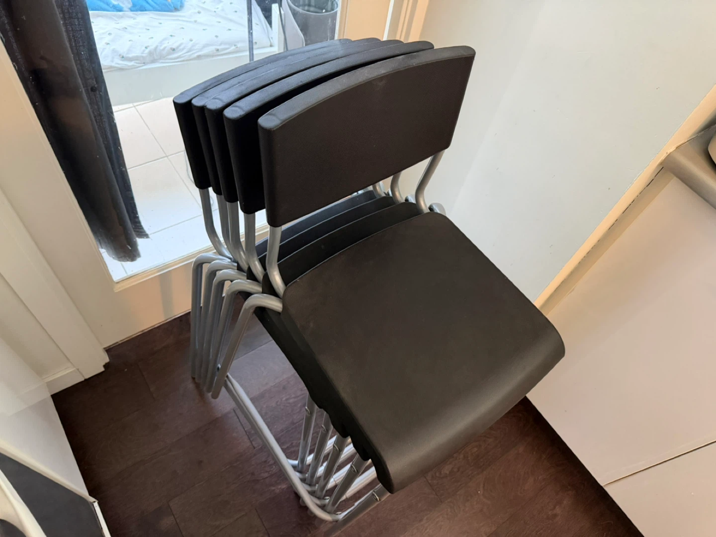 Stackable Bar Stools - Set of 5