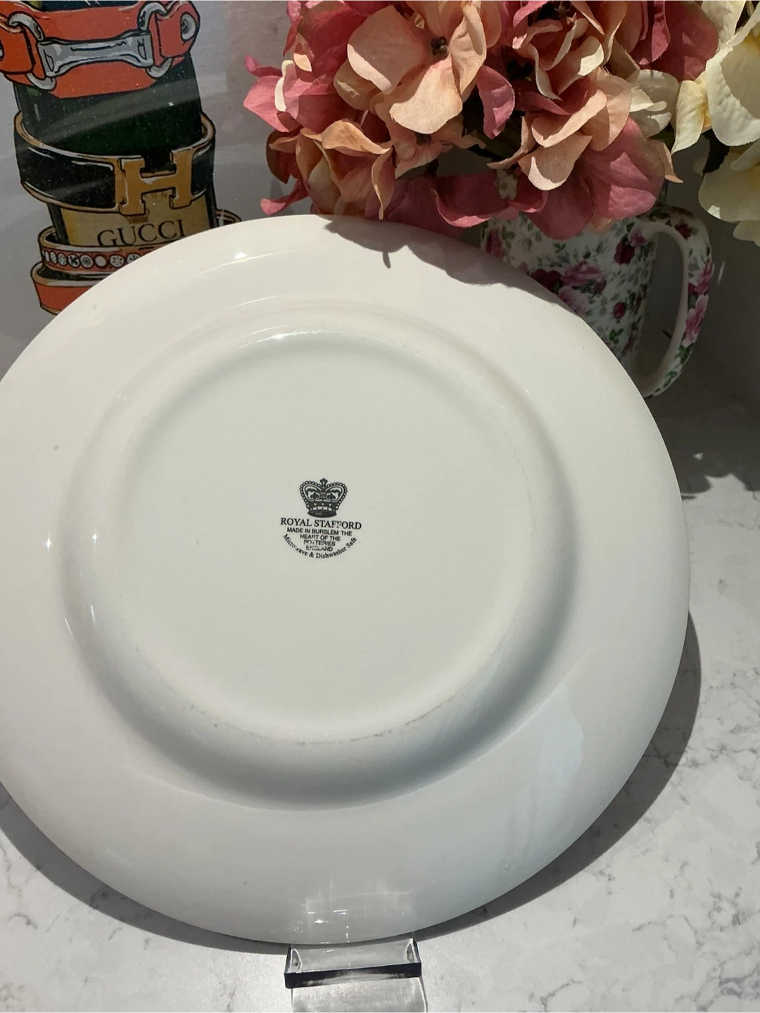 Royal Stafford Plate - Purple Damask Pattern - photo 3