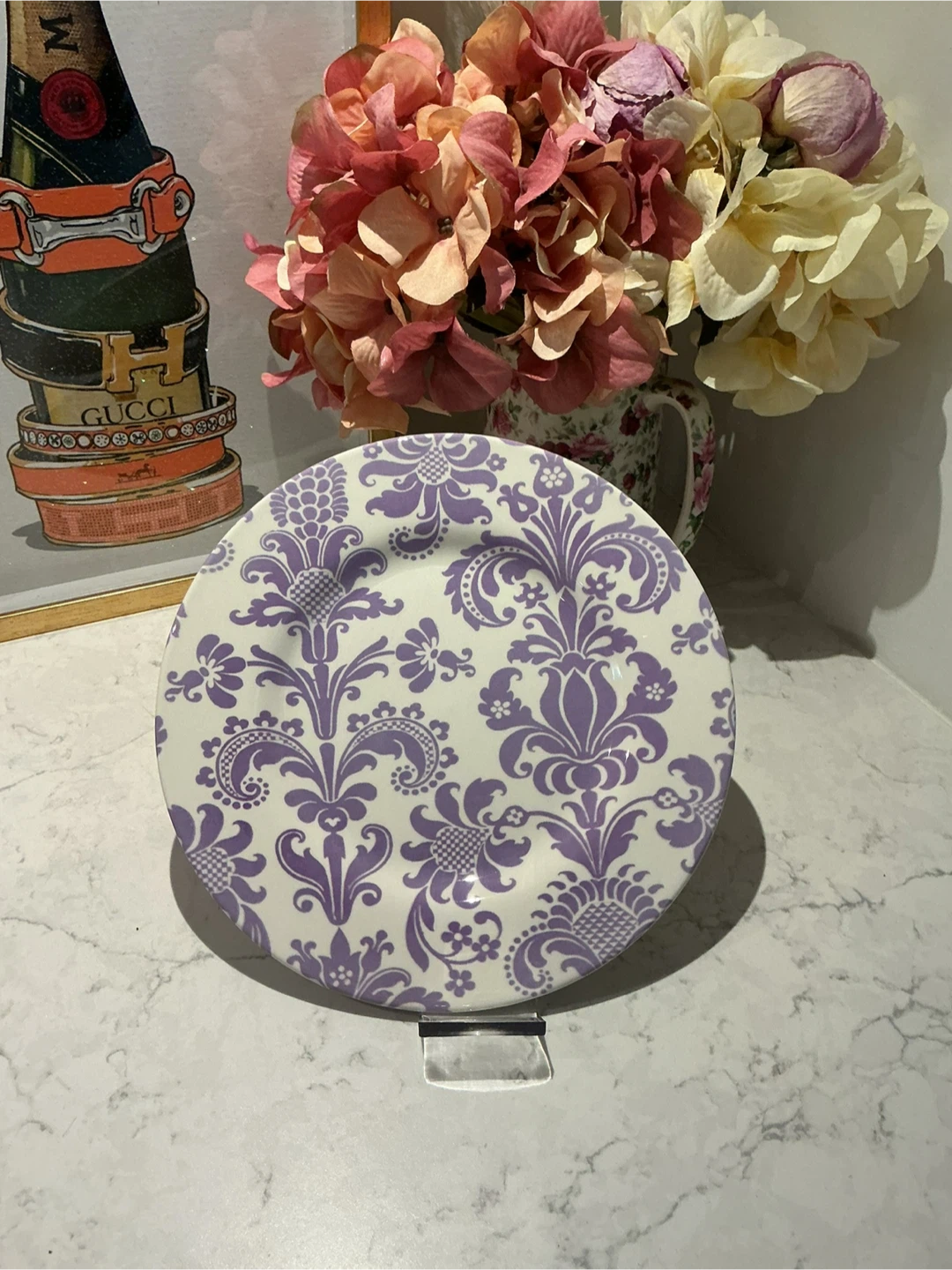 Royal Stafford Plate - Purple Damask Pattern - photo 5