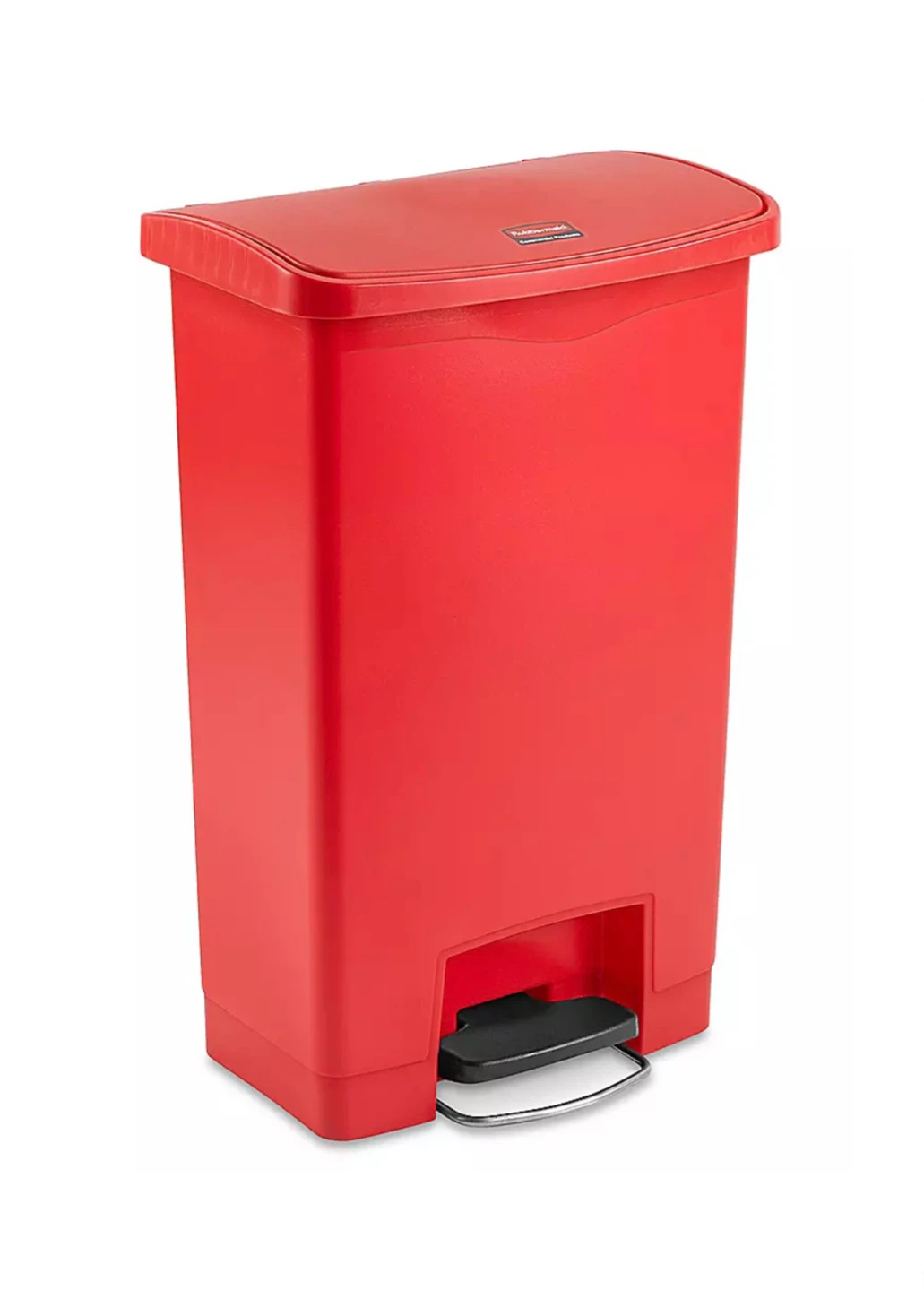 Rubbermaid Slim Jim 8 Gallon Red Step On Container - photo 3
