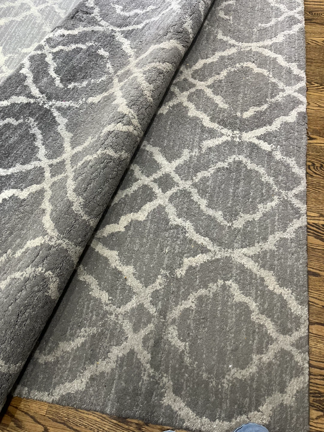 Bali Grey Moroccan Lattice Rug - photo 5