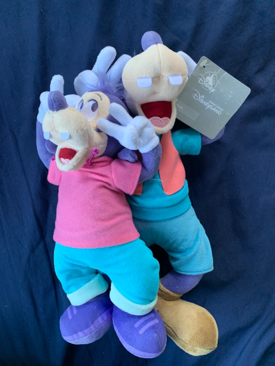 Disney Hong Kong Store Goofy Happy Birthday Plush with Max 35cm