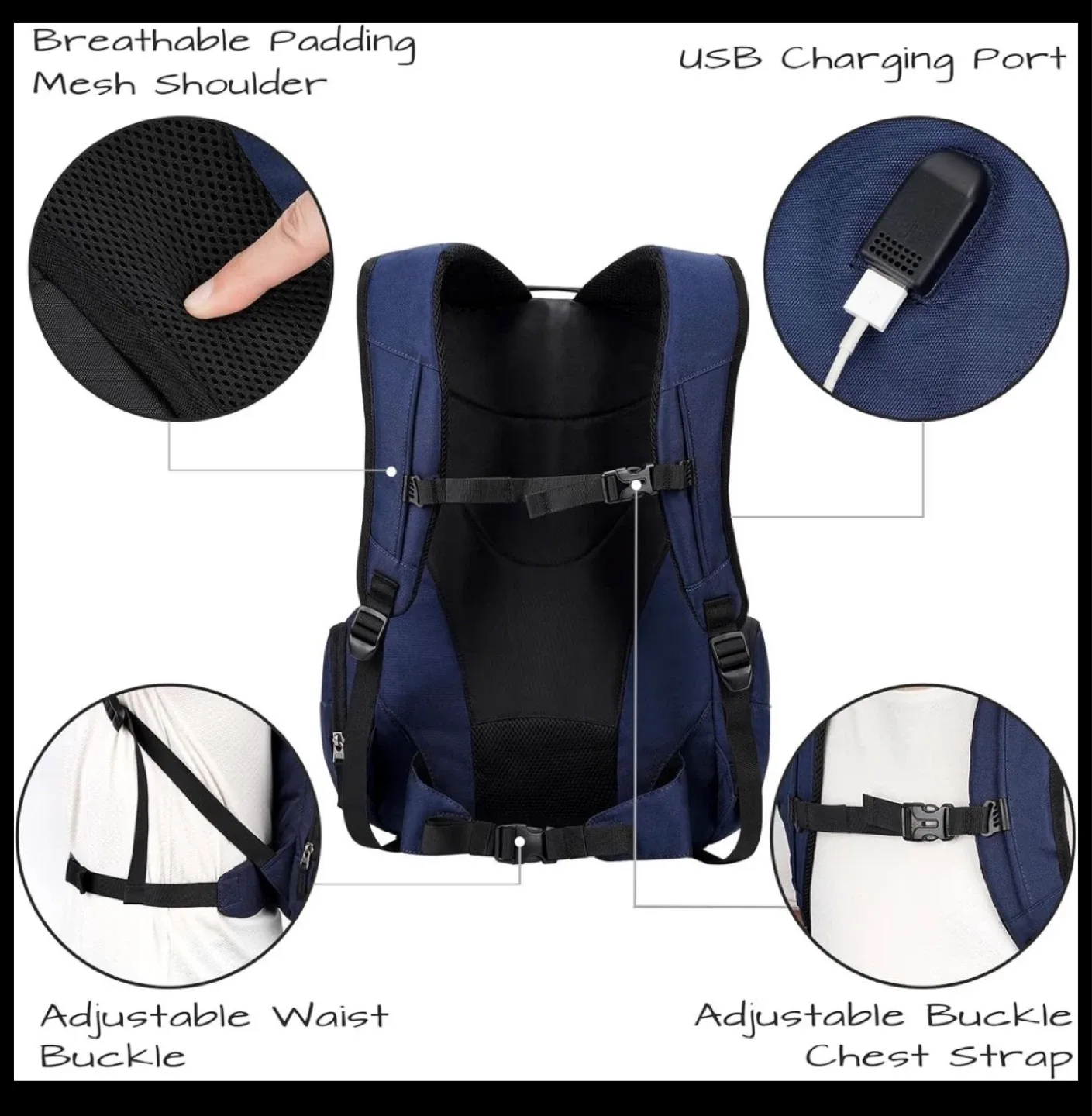 Backpack with USB Charging Port NEW - photo 5